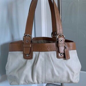 Coach Soho Pleated Leather Carryall Bag